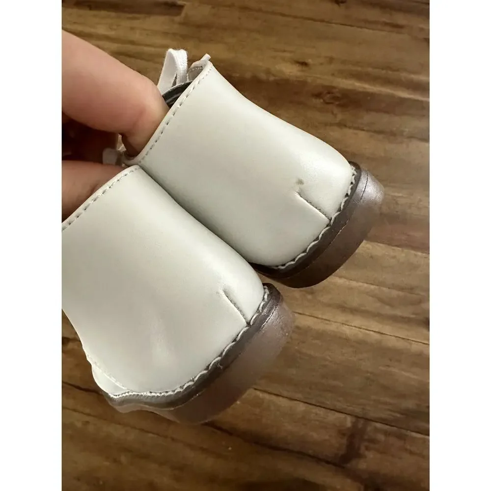 Footmates Boy White Leather Todd Boots Toddler Size 5 NIB Preppy Classic Dressy